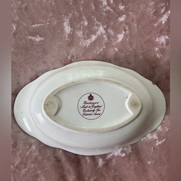 2/$15🔥🌞Vintage Victoria Secret Floral Oval Ceramic Dish - Picture 3 of 7